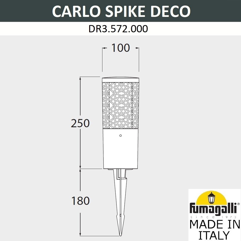 DR3.572.000.WXU1L Грунтовый светильник Fumagalli Carlo Deco DR3.572.000.WXU1L