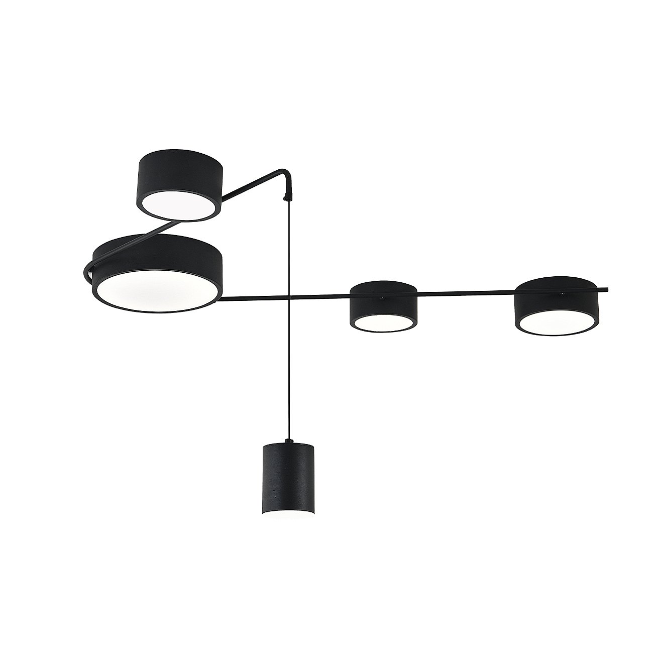 V000161L Светильник подвесной Indigo Modulo V000161L 14028/5С Black