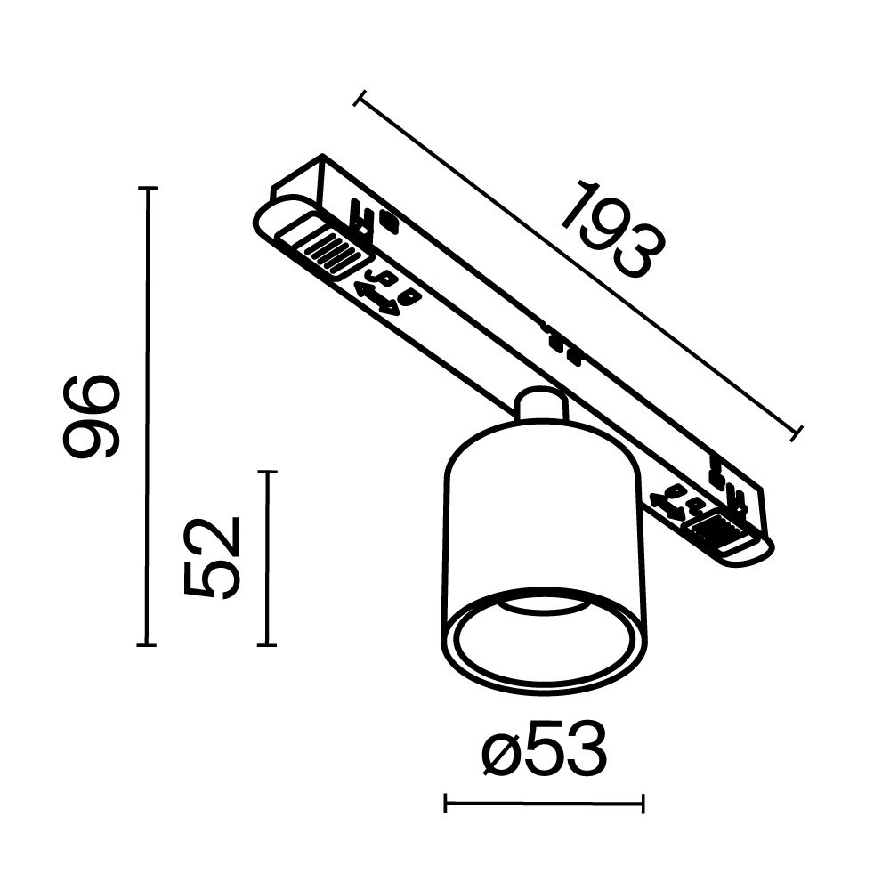 TR132-2-7W3K-BS Трековый светильник Maytoni Alfa S Exility TR132-2-7W3K-BS