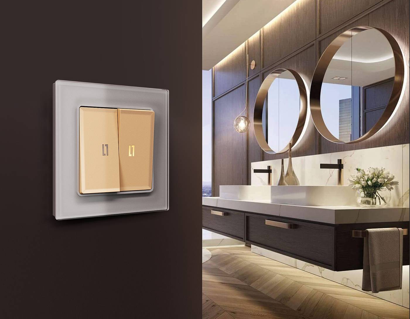 Рамка Ambrella Volt Platos Стекло органическое AF330505