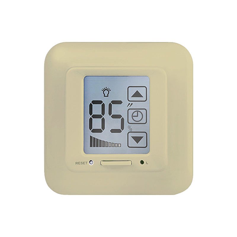 USW-001-LCD-DM-40/500W-TM-M-BG Блистер Выключатель с регулятором яркости лампы (диммер) и таймером выключения Uniel USW-001-LCD-DM-40/500W-TM-M-BG Блистер