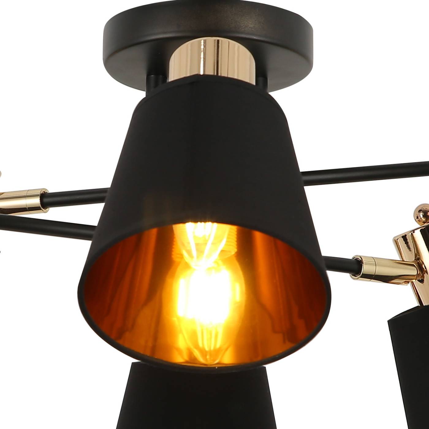 IL6116-6COU-79 BK GD Abelie Потолочная люстра ILLUMICO IL6116-6COU-79 BK GD Abelie