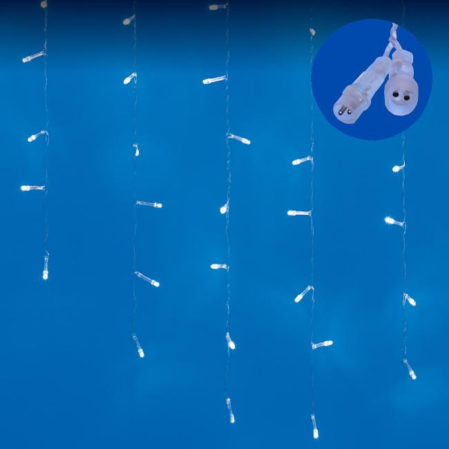 ULD-B6007-200/STK WHITE IP44 Бахрома светодиодная со статическим свечением, 6м Uniel ULD-B6007-200/STK WHITE IP44