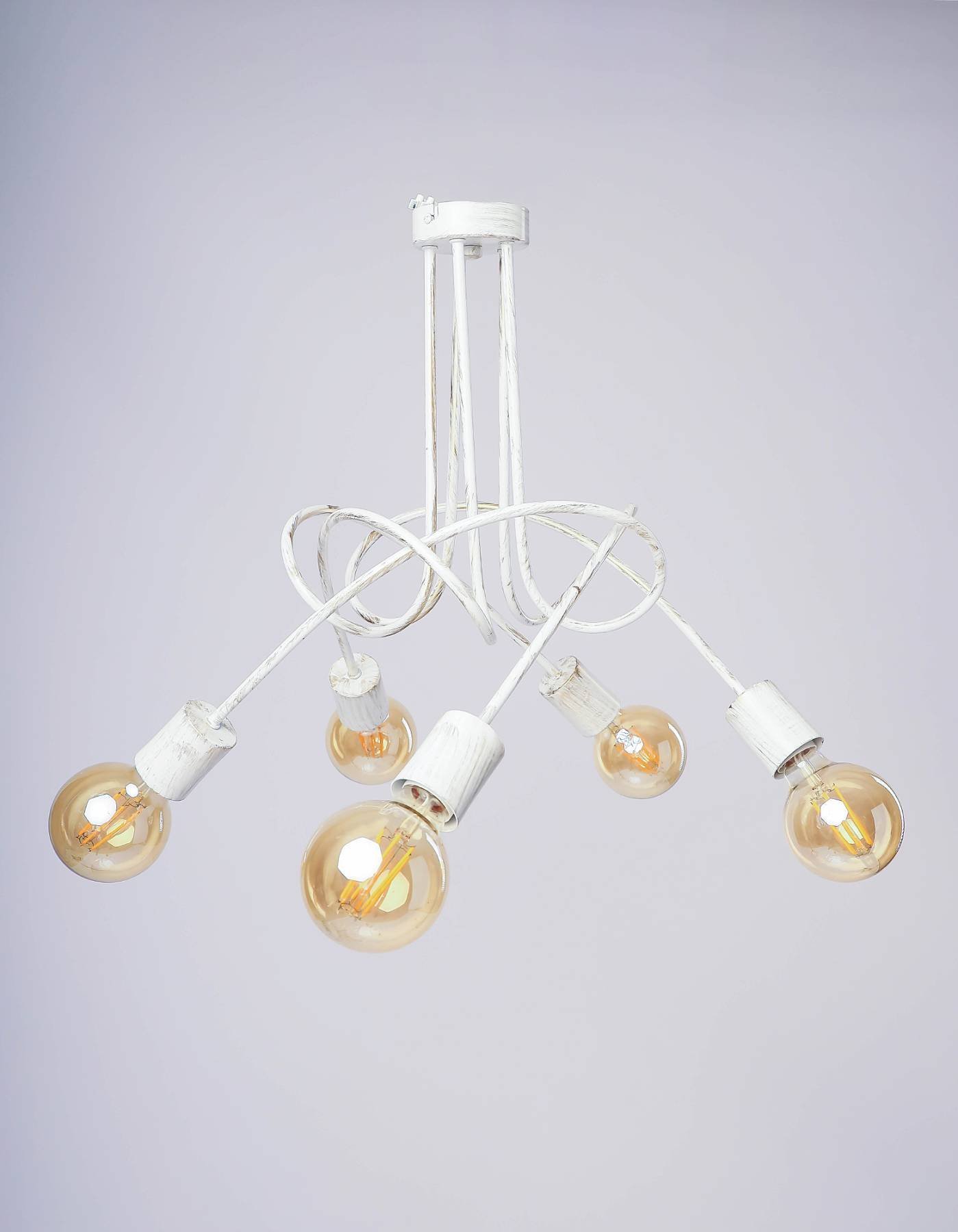 10125 Потолочная люстра Adilux Tango White Patina 10125