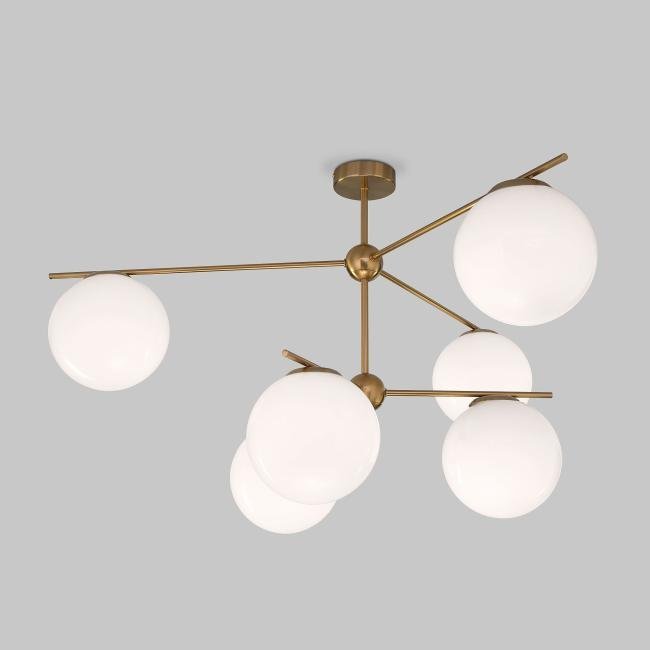60147/6 латунь Потолочная люстра Eurosvet Marbella 60147/6 латунь