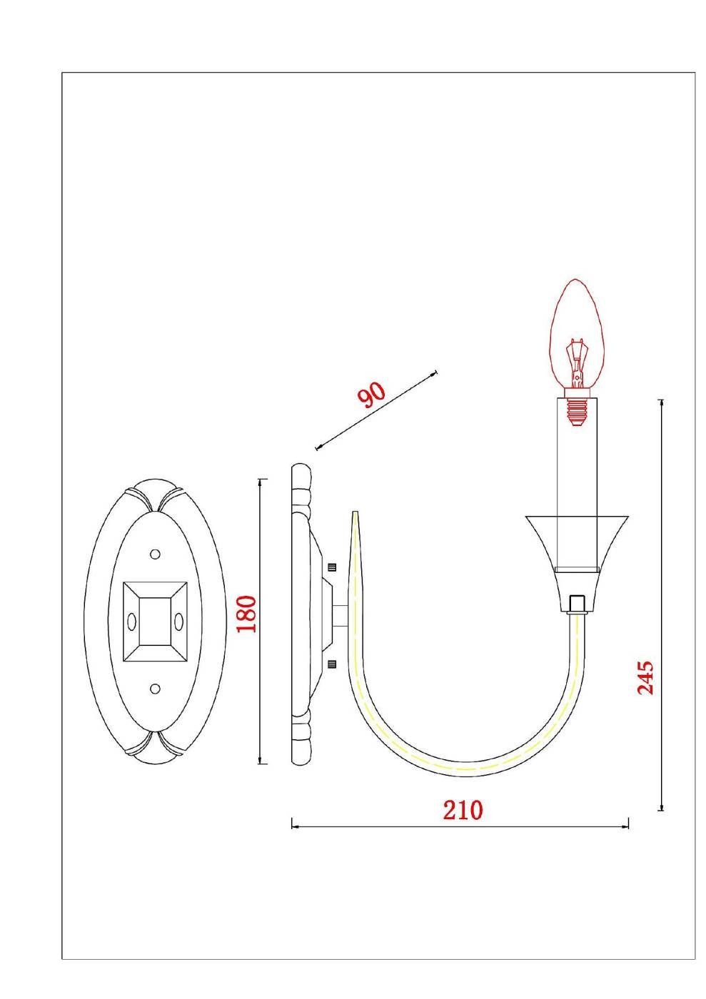Настенное бра Arte Lamp Collinetta A4094AP-1WH