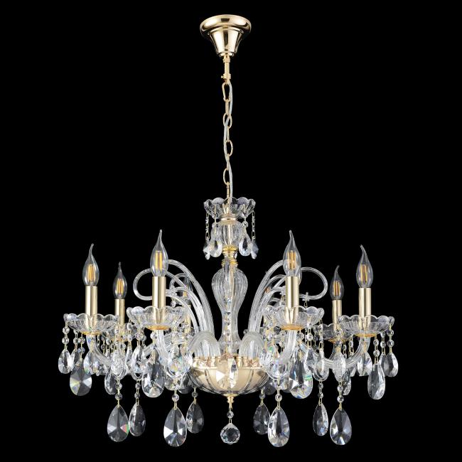 MONICA SP8 GOLD Подвесная люстра Crystal Lux Monica MONICA SP8 GOLD