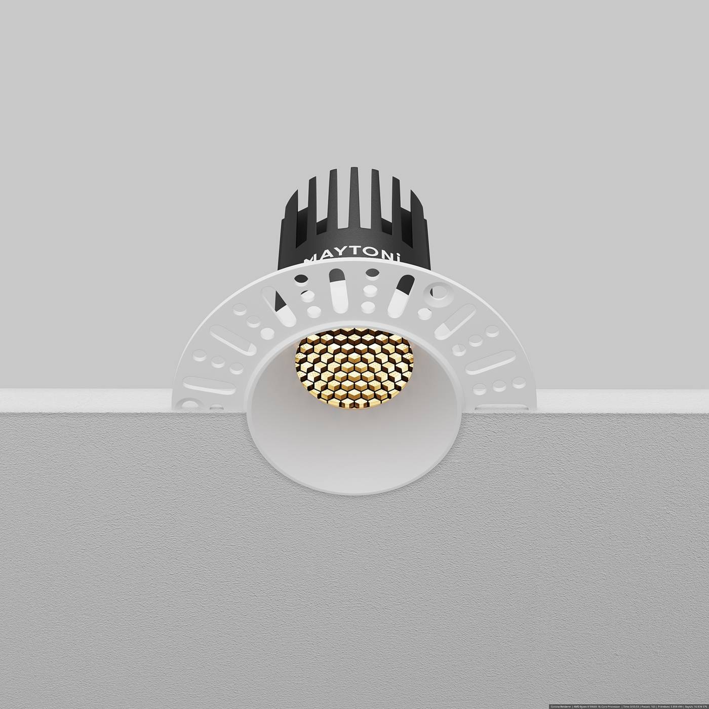 DL119-10W-2.7K-TRS-W Встраиваемый светильник Maytoni Dip DL119-10W-2.7K-TRS-W