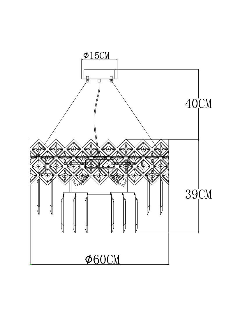 Подвесная люстра Arte Lamp Wezen A1006SP-10CC