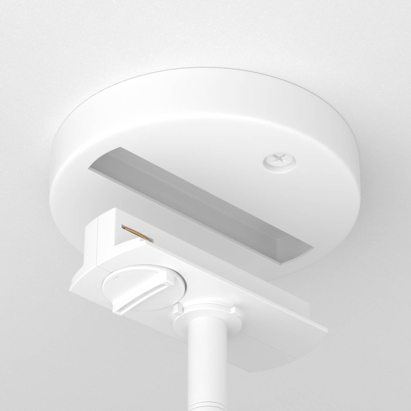 TRA010-1-BS-W Шинопровод-адаптер Maytoni Busbar trunkings Unity TRA010-1-BS-W