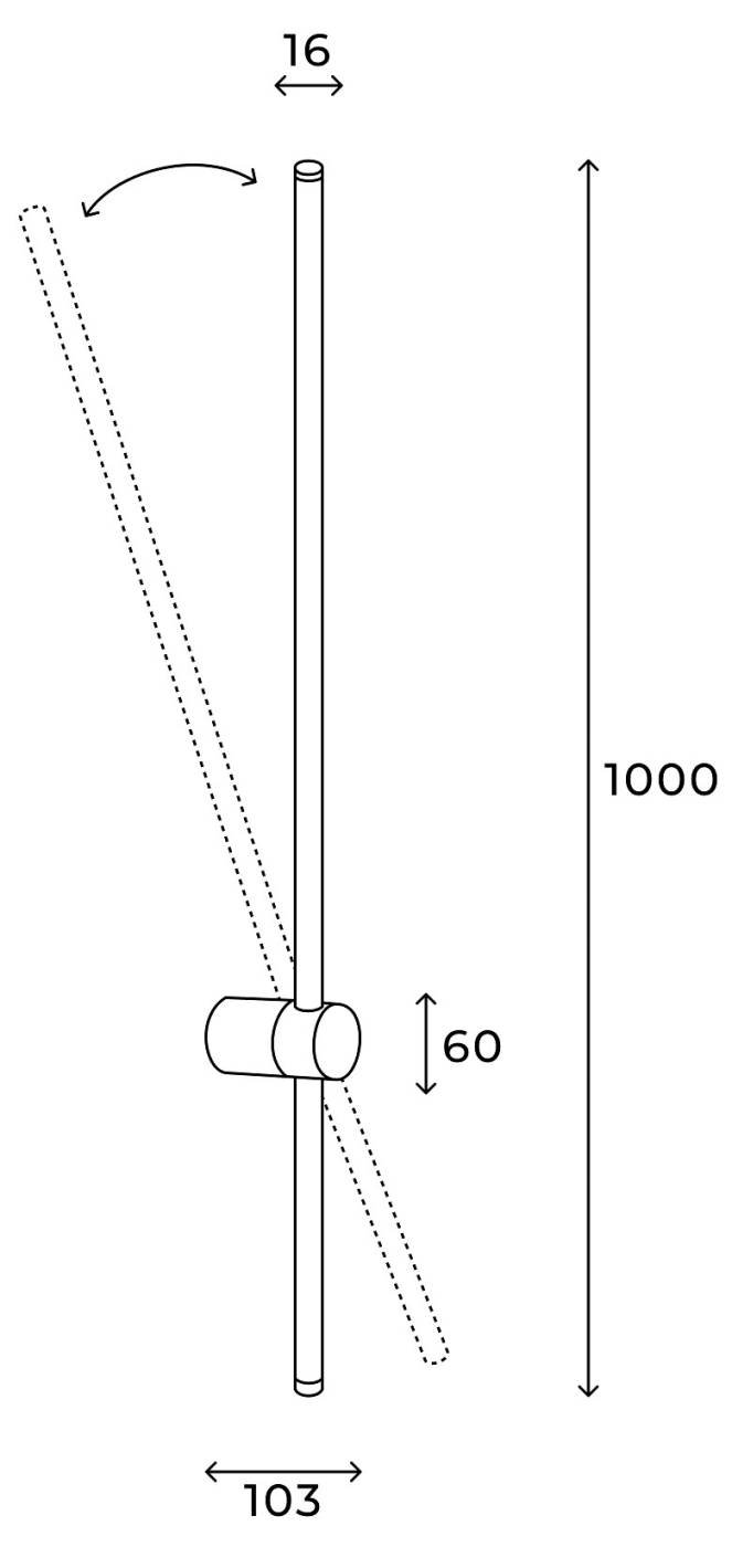 Настенный светильник Edge Hesby Lighting HSBL_0226