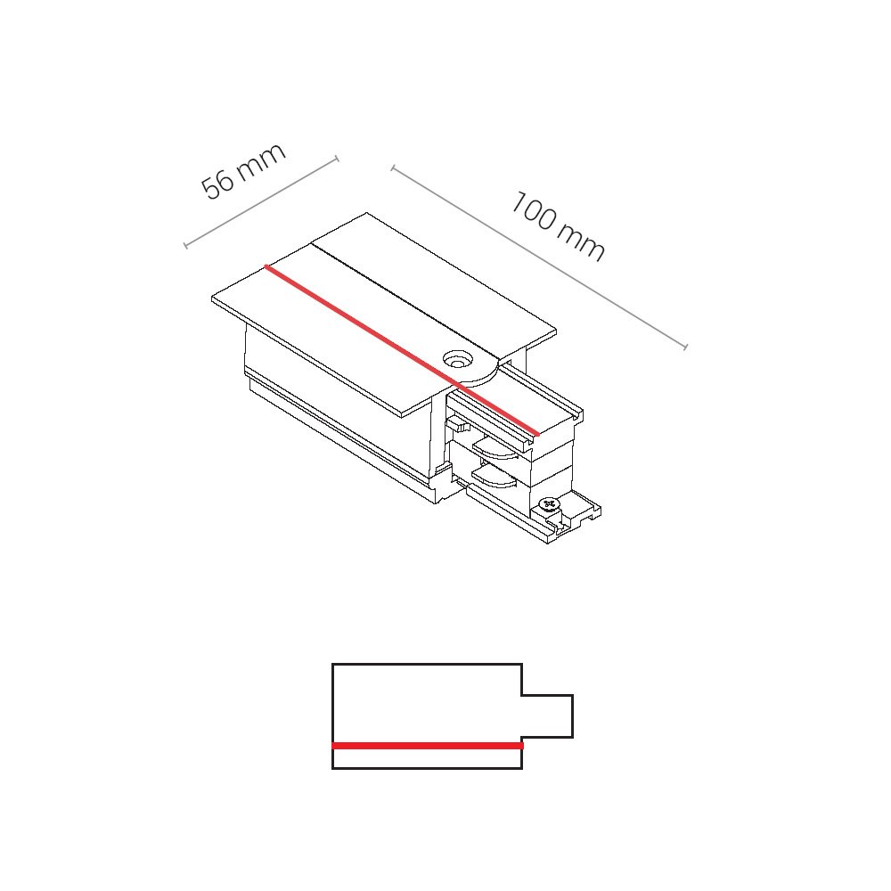 Заглушка с питанием правая Nowodvorski Ctls Power 8691