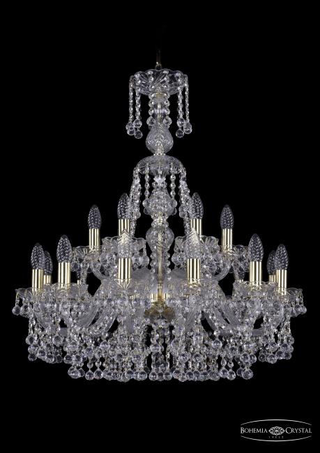 Подвесная хрустальная люстра 1409 Bohemia 1409/12+6/240/XL-76 G