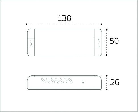 M04-513 ITA-24V-100W Блок питания к светодиодным лентам M04-509/510/511/512 Italline M04-513 ITA-24V-100W