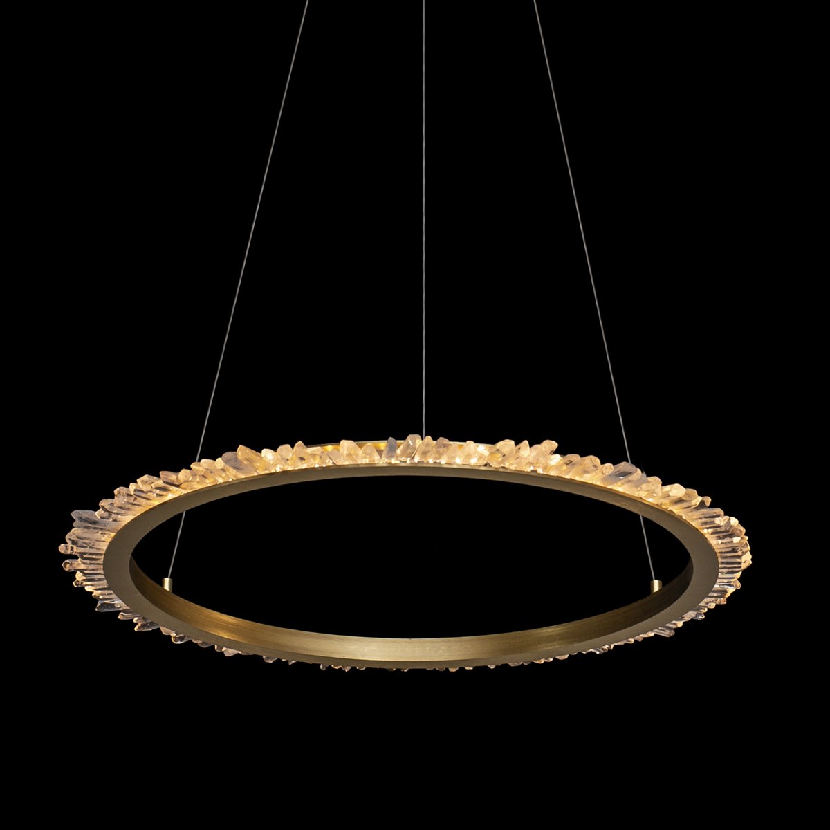MD20020154-1B satin gold Подвесная люстра Delight Collection Quartz Halo MD20020154-1B satin gold