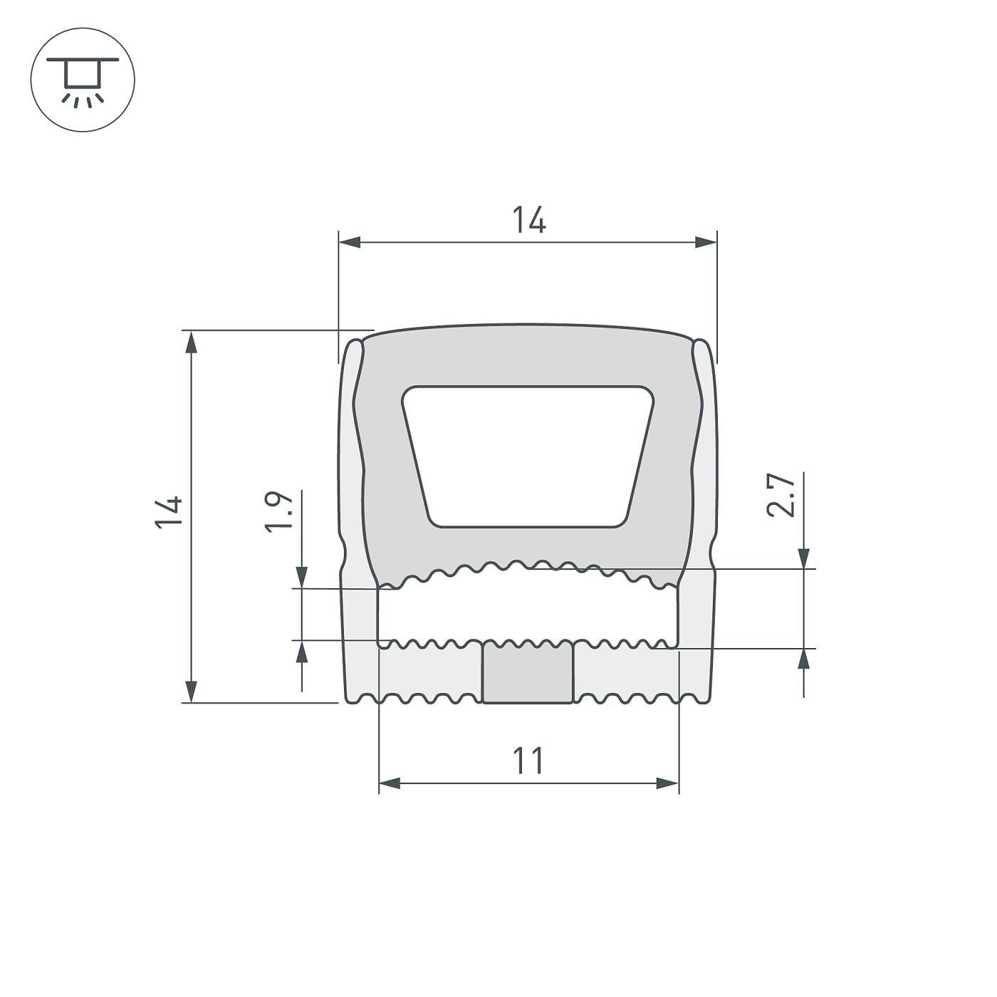 Профиль Arlight Wph 041092