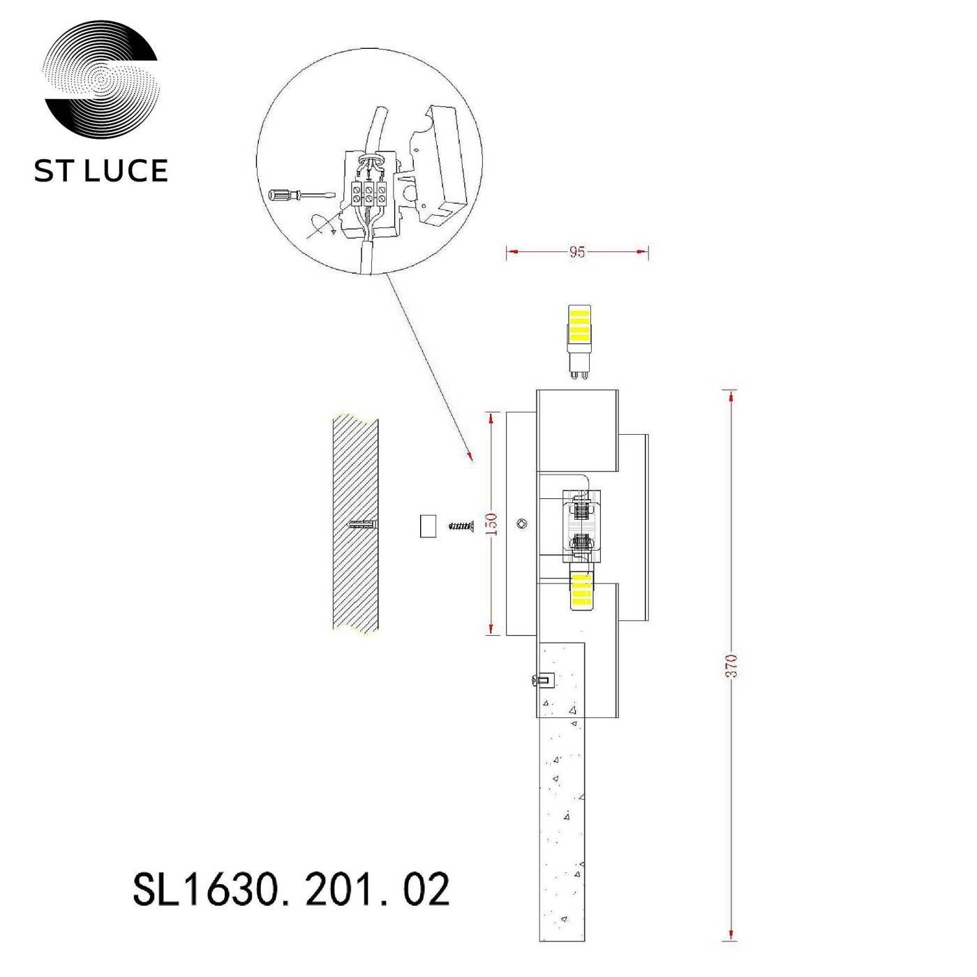 SL1630.201.02 Настенное бра ST Luce Cesena SL1630.201.02