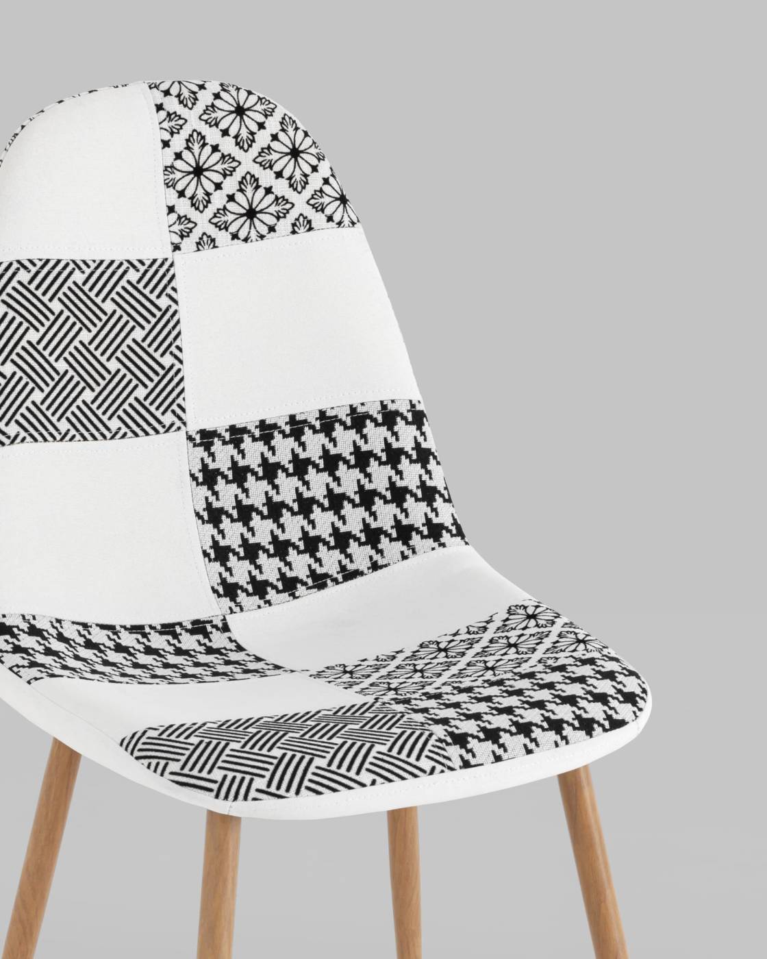 OS-001P-V patchwork bw DUAL Обеденный стул Stool Group OS-001P-V patchwork bw DUAL