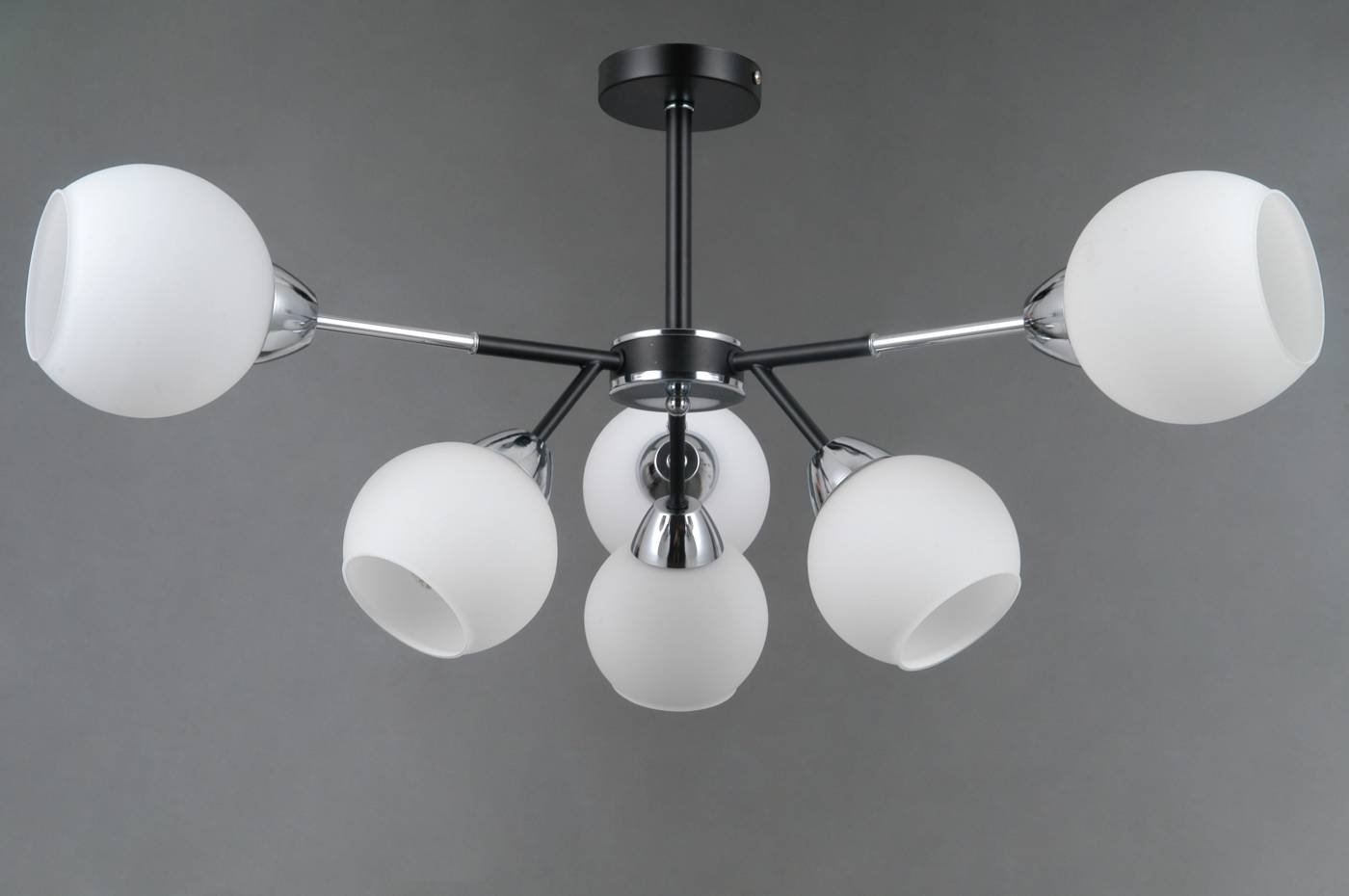 Потолочная люстра ILLUMICO IL0715-6CSQ-24 BK CR LIBRA