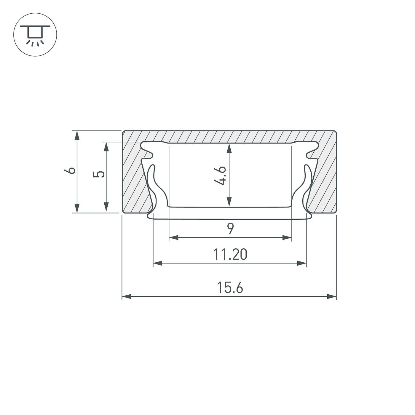Профиль Arlight Mic 053547