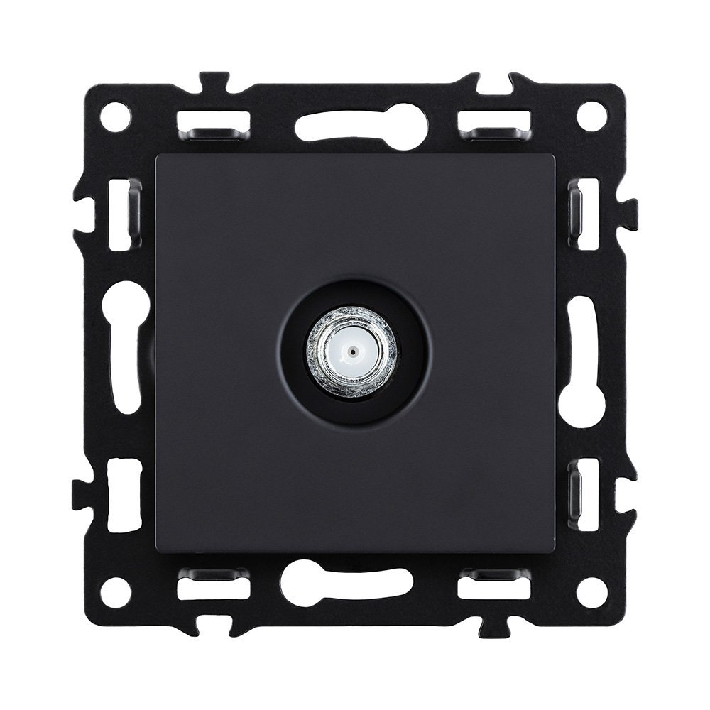 AS-020BK Розетка TV, черный Kollinger Asthetik AS-020BK