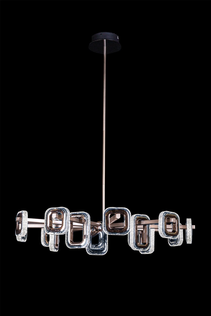 LE7701/15 Grey/Black Chrome Люстра на штанге LEON Theona LE7701/15 Grey/Black Chrome