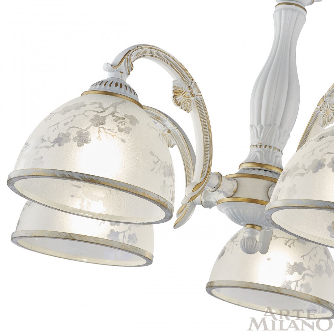 349737/5 WT+G Подвесная люстра Arte Milano Am349737 349737/5 WT+G