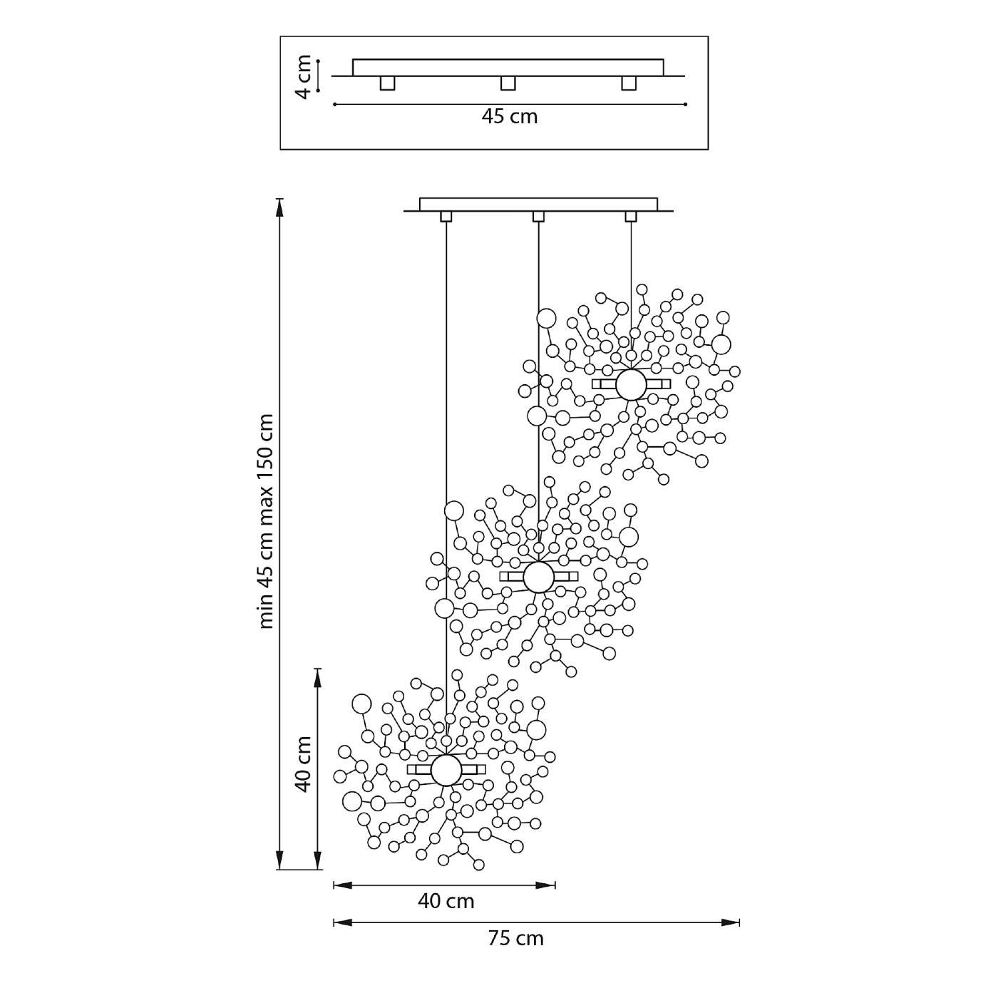 Светильник подвесной Lightstar Extra L3PR721134