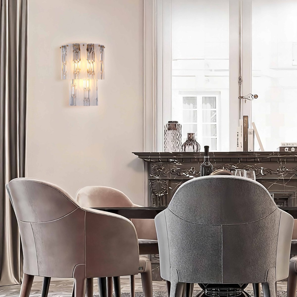 WL7112CF clear/frost, antique brass Бра настенное PL9203 Delight Collection WL7112CF clear/frost, antique brass