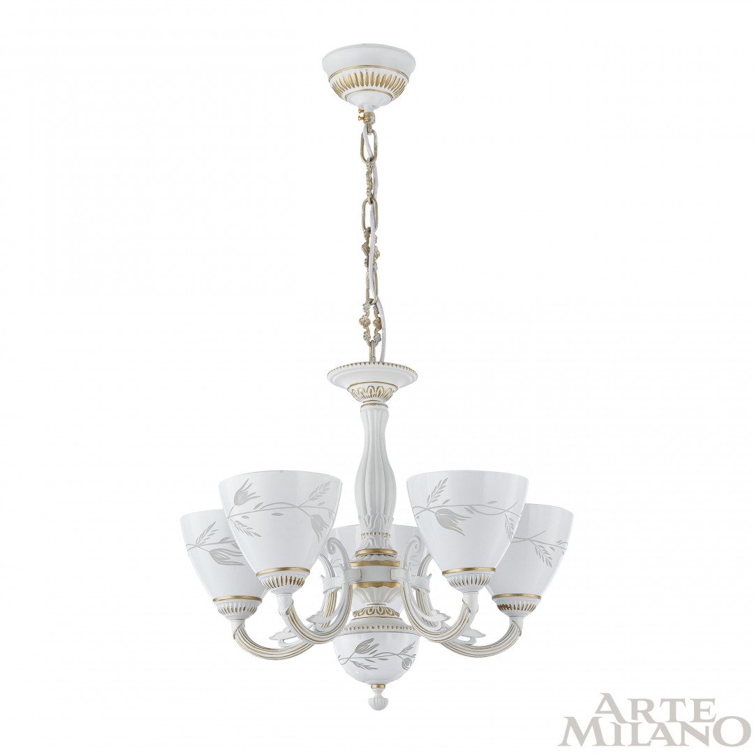 Подвесная люстра Arte Milano Am343659 343659/5 WT+G