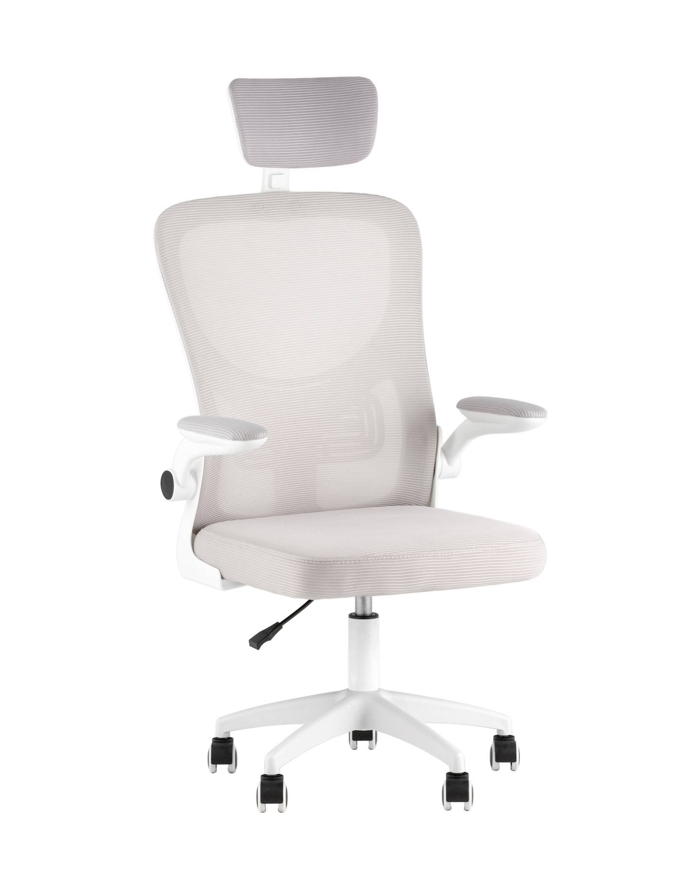 OUE-2504-HR w.pl grey mesh Офисное кресло Stool Group OUE-2504-HR w.pl grey mesh