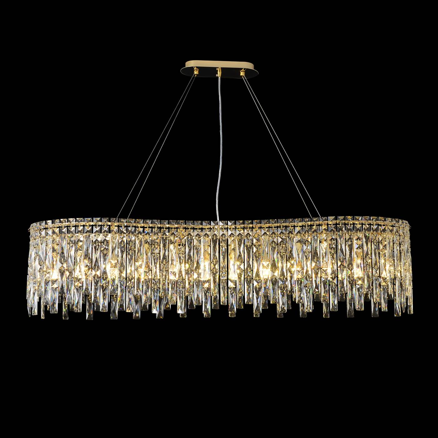ABRIL SP12 L1200 GOLD Подвесная люстра Crystal Lux Abril ABRIL SP12 L1200 GOLD