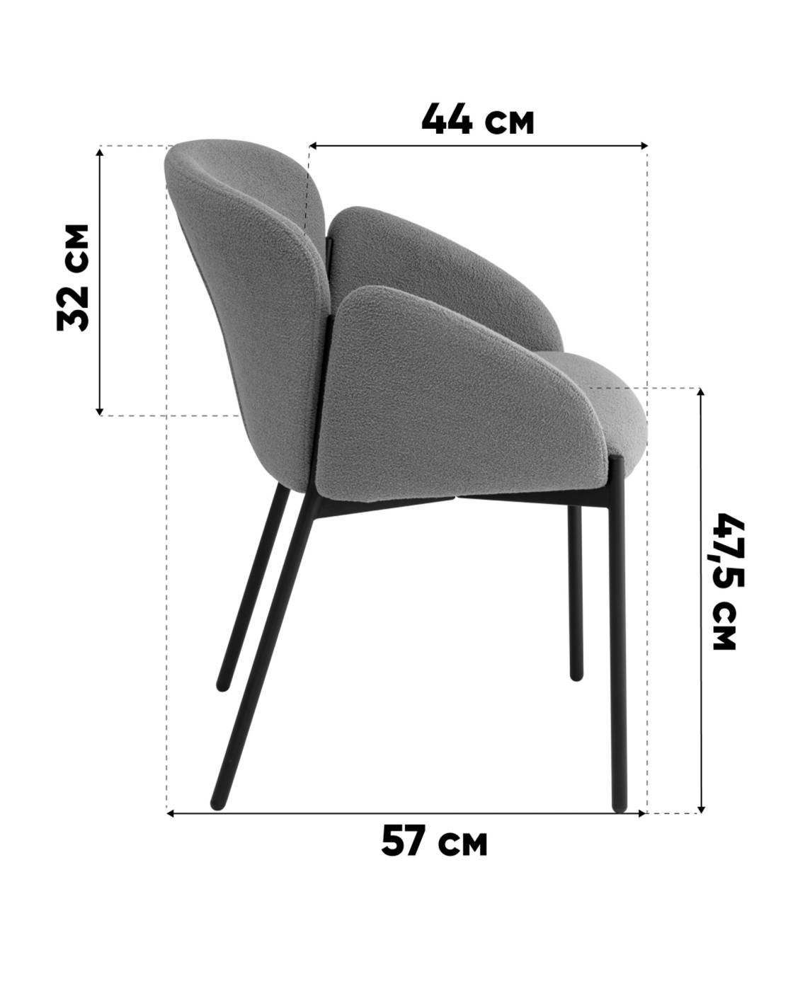 Обеденный стул Stool Group Melia DC-3090 KD 3018-14 black legs