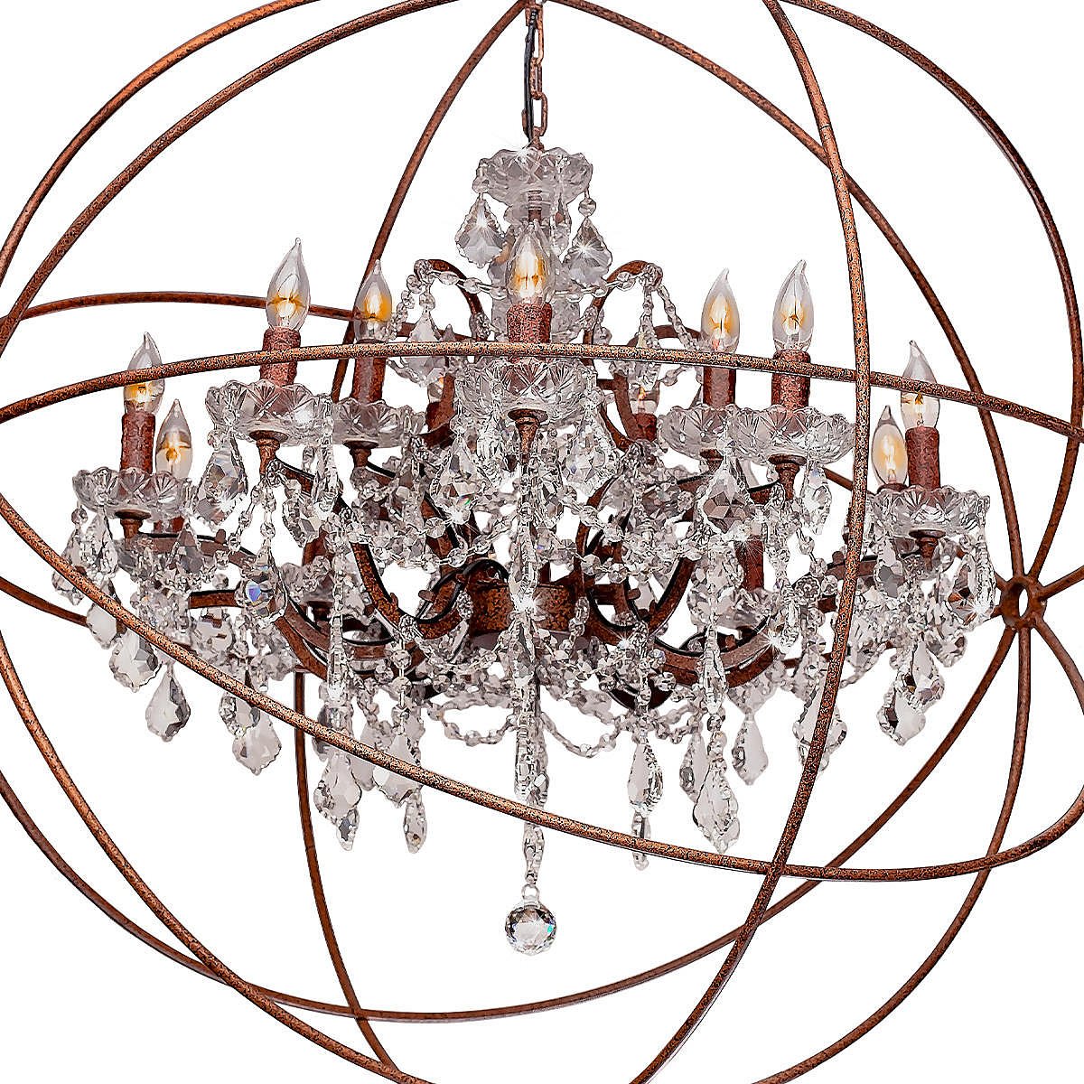 Подвесная хрустальная люстра Enrike Loft It LOFT1897/15