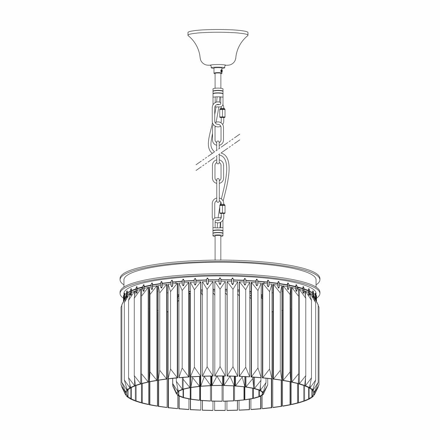 Подвесная хрустальная люстра Мартин Citilux CL332081