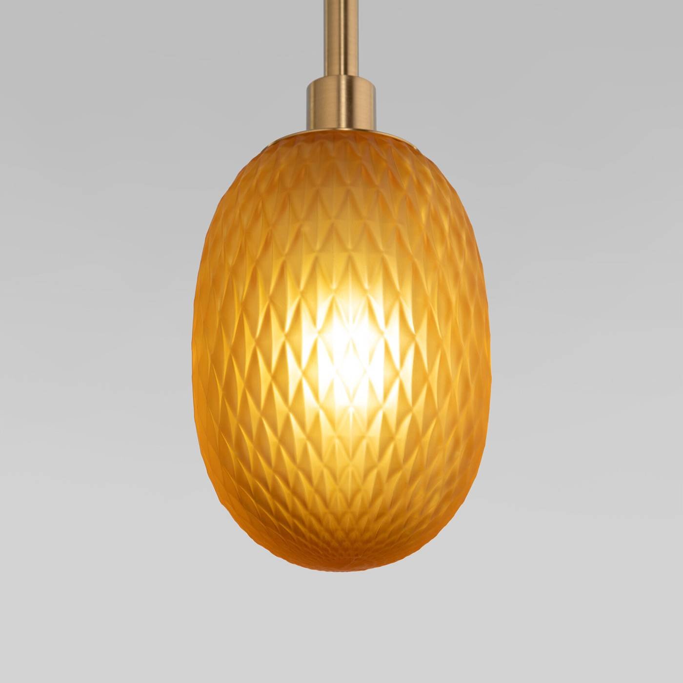 Светильник подвесной Eurosvet Pineapple 50266 дымчатый/прозрачный/янтарный Smart