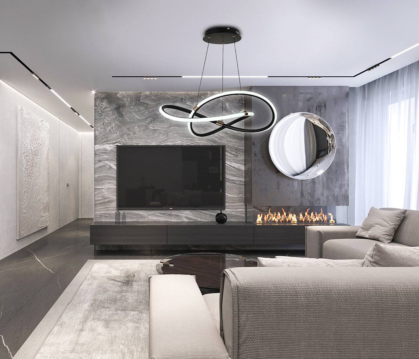 Подвесная люстра Natali Kovaltseva Smart Home LED LAMPS 81290