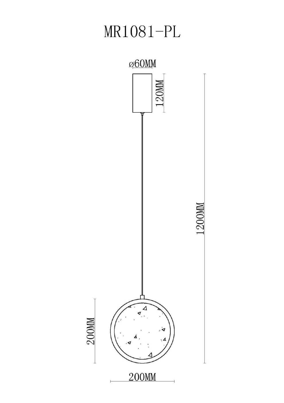 Светильник подвесной MyFar Lora MR1081-PL
