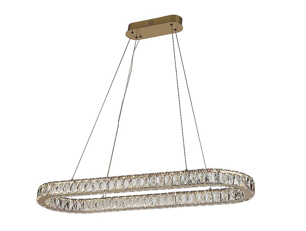 8580/90 C oval gold Подвесная люстра Newport Krista 8580/90 C oval gold