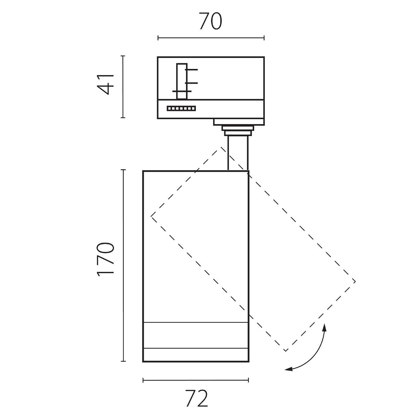 Трековый светильник Lightstar Canno Pro C4206QT