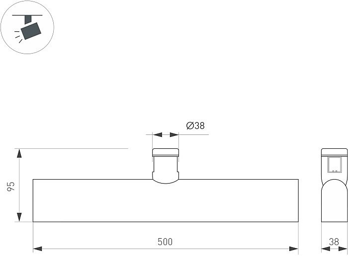 Трековый светильник Arlight Apriori 039399