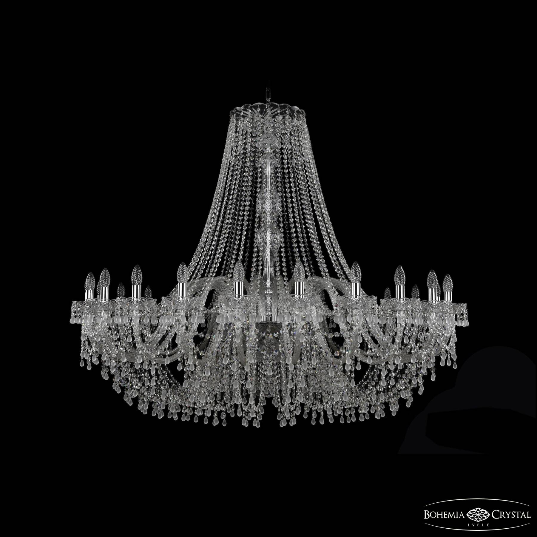 1410/24/530 Ni V0300 Подвесная хрустальная люстра 1410 Bohemia 1410/24/530 Ni V0300