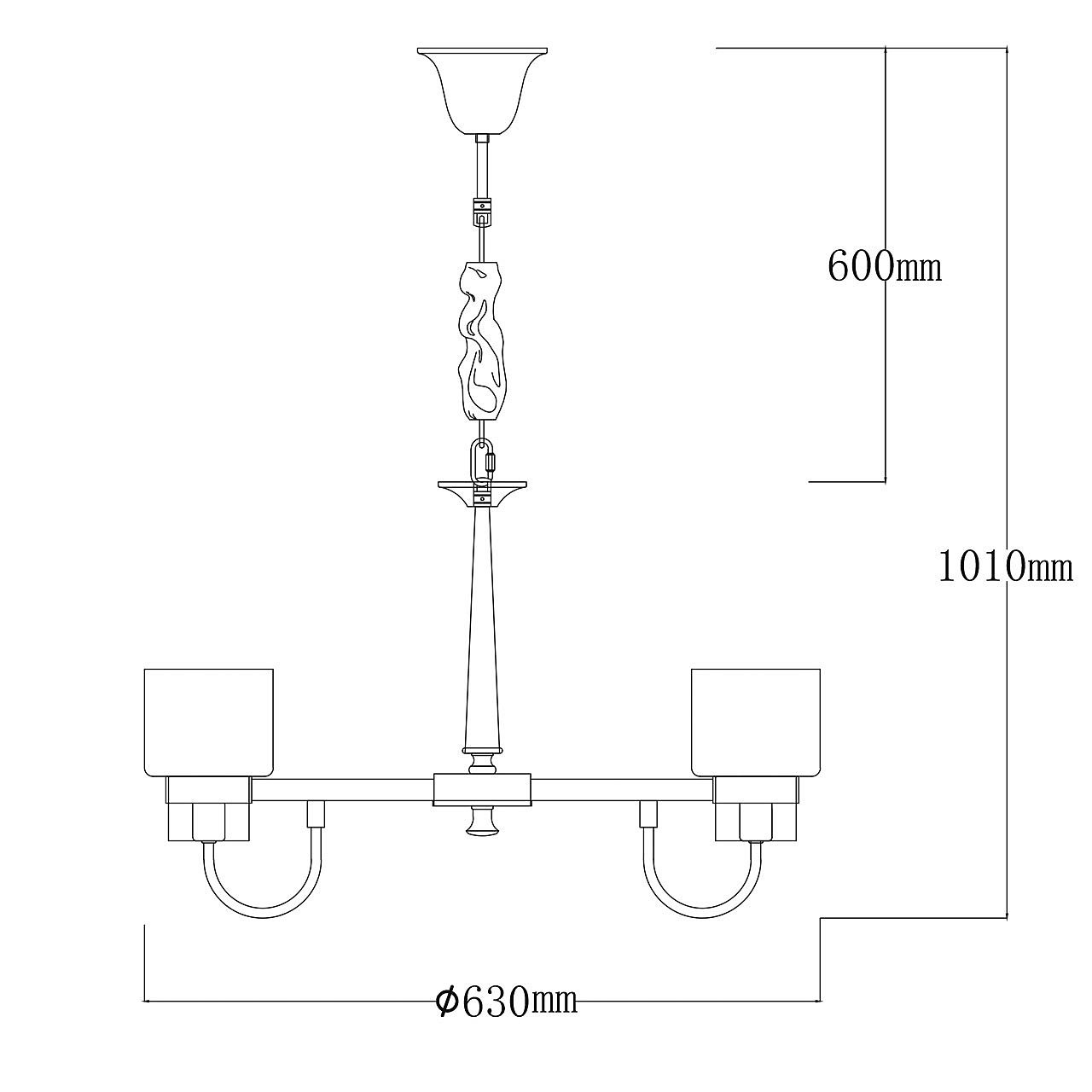 Подвесная люстра MW Light Элла 483014906