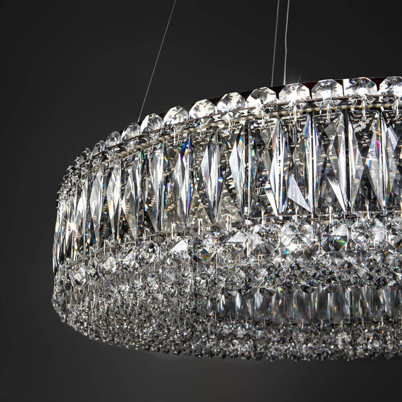 101007 LED хром Подвесная люстра Eurosvet Iride 101007 LED хром