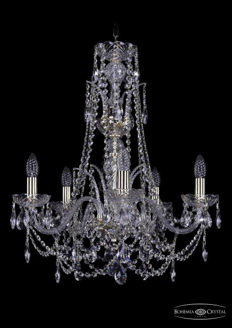1411/5/195/Xl-63 G Подвесная хрустальная люстра 1411 Bohemia 1411/5/195/Xl-63 G