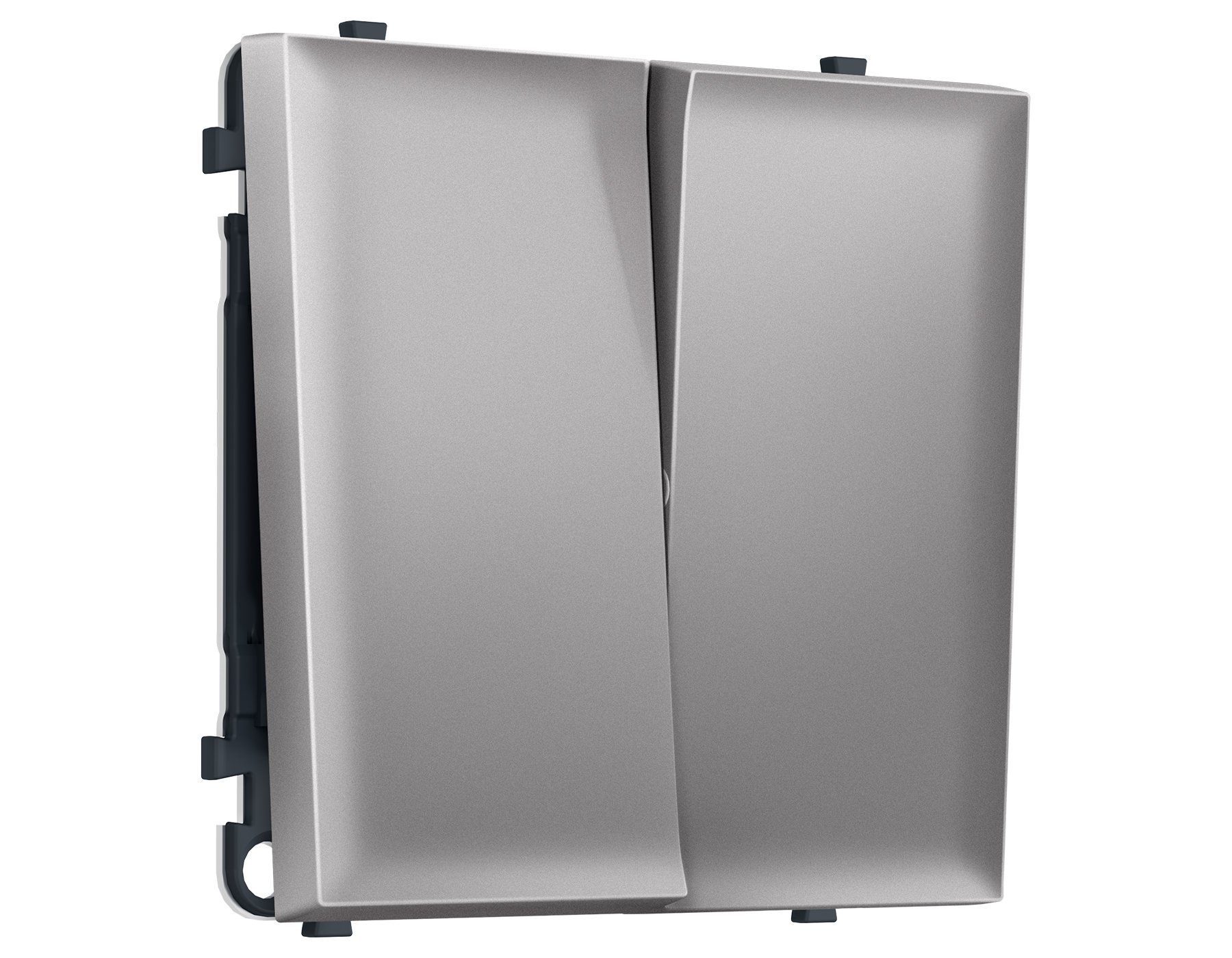 MS503030 MS503030 Комплект механизма 2-кл перекрестного выключателя SIGMA Сталь матовый 10A-250V QUANT PRO (SP5030, PR125)