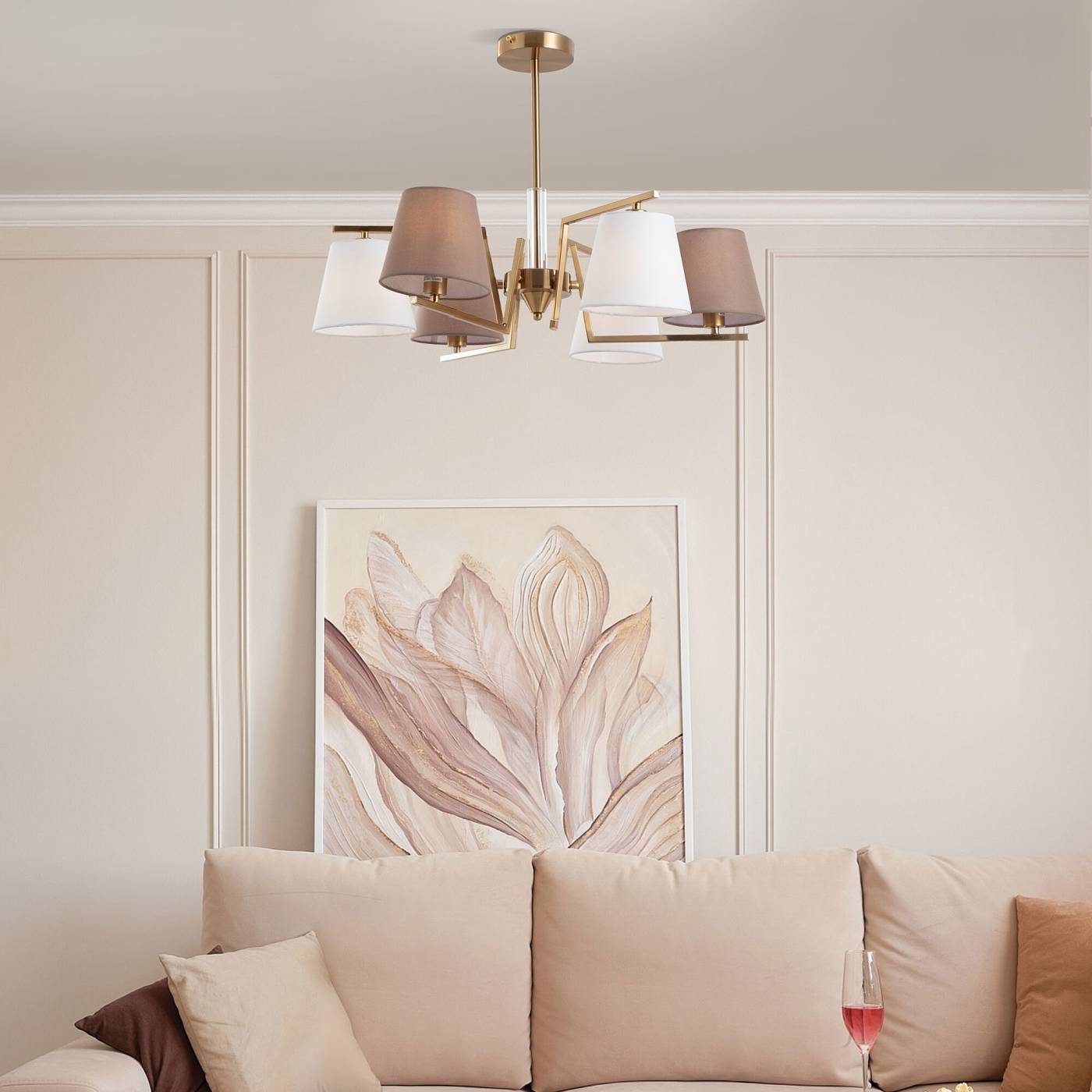 60149/6 латунь Потолочная люстра Eurosvet Ozark 60149/6 латунь