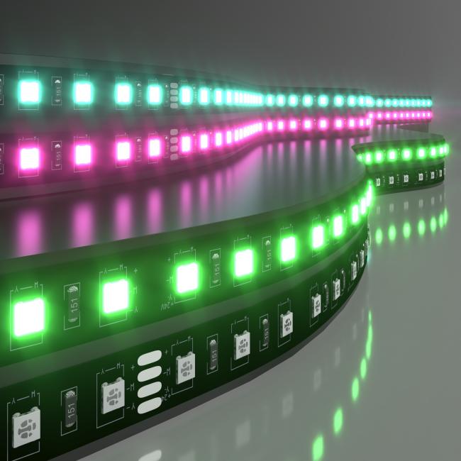 Лента светодиодная 60Led 14,4W IP20 мульти (5050 24V 60Led 14,4W IP20 RGB Black) LED лента Elektrostandard 24V 60Led 14,4W IP20 Black Лента светодиодная 60Led 14,4W IP20 мульти (5050 24V 60Led 14,4W IP20 RGB Black) a053681