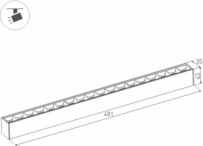Трековый светильник Arlight Mag-45 046542