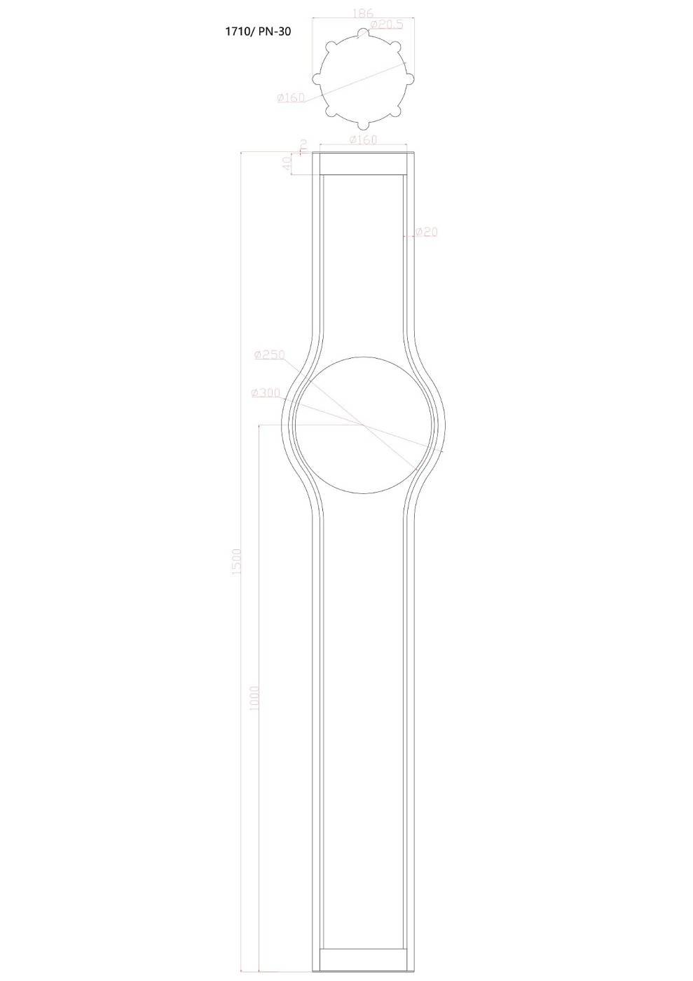 Торшер Divinare Bronco 1710/06 PN-30